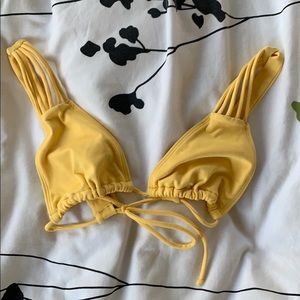 San Lorenzo Yellow Bikini Top